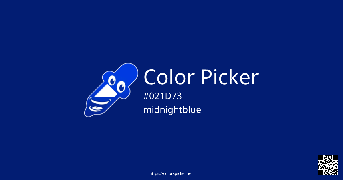 Color Picker: midnightblue | #021D73