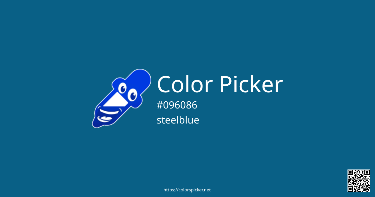 Color Picker: steelblue | #096086