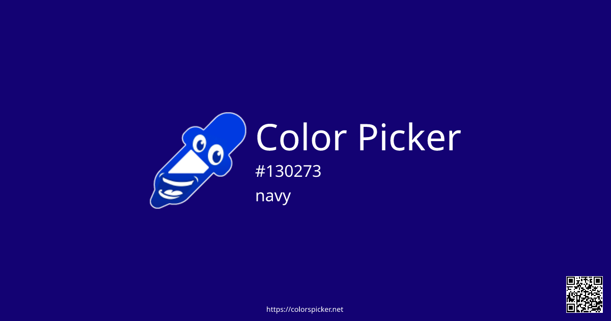 Color Picker: navy | #130273
