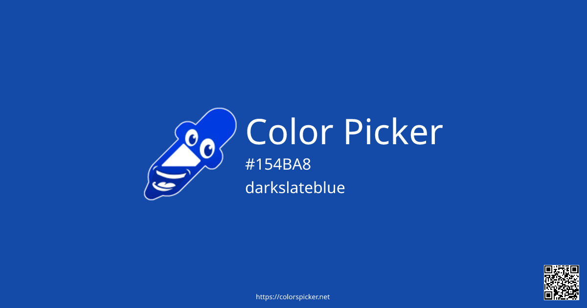 Color Picker: darkslateblue | #154BA8