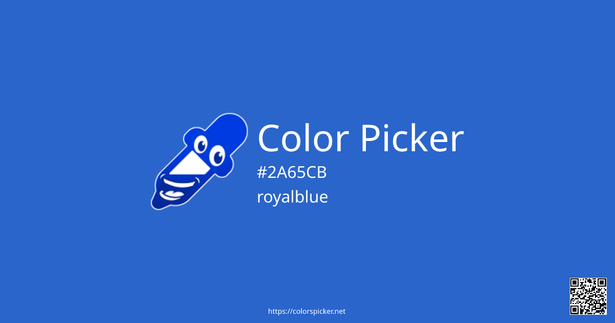 Color Picker: royalblue | #2A65CB