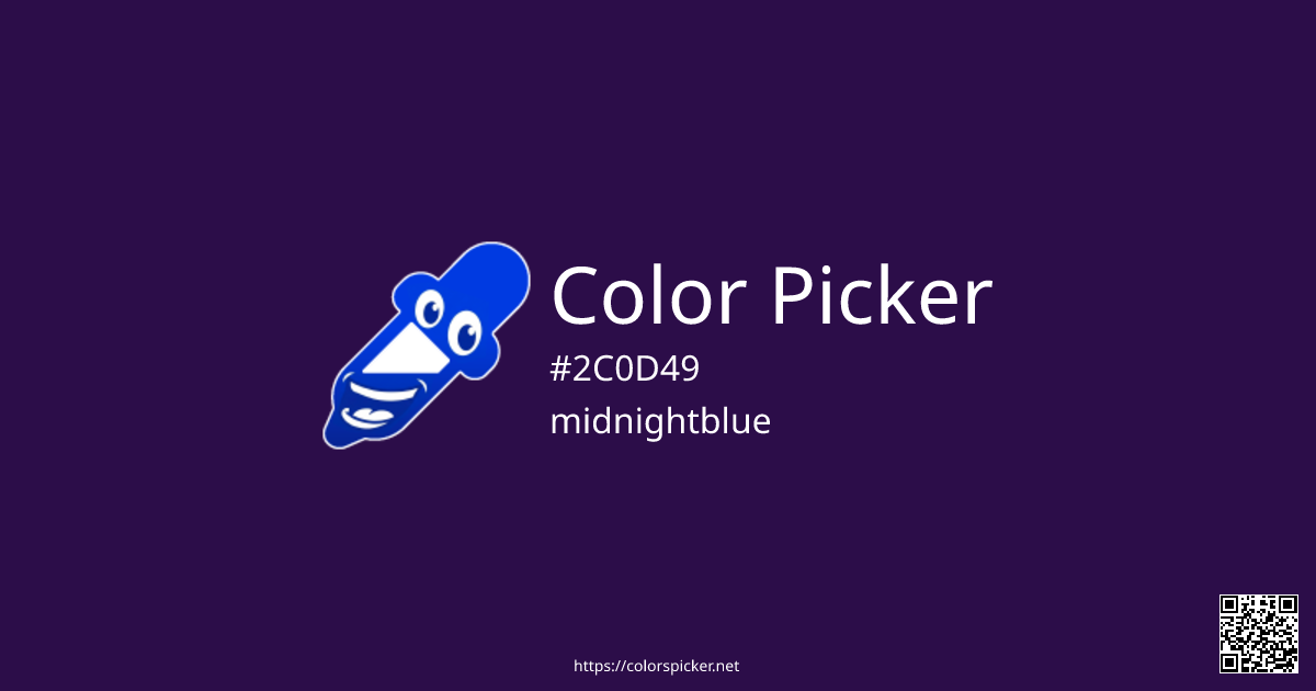 Color Picker: midnightblue | #2C0D49