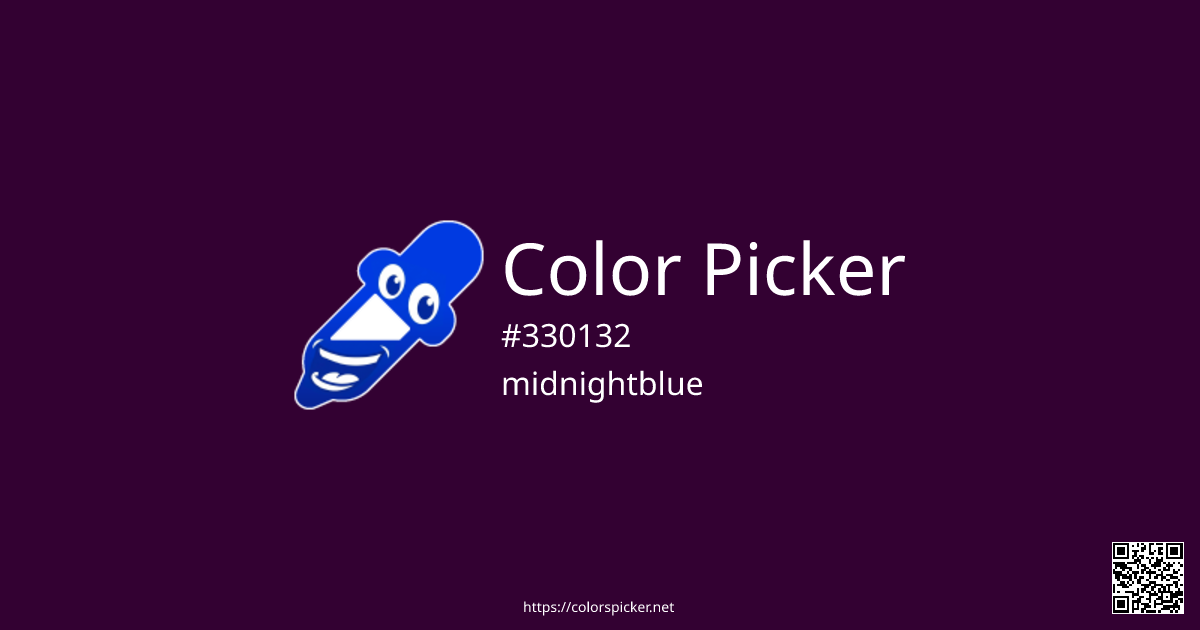 Color Picker: midnightblue | #330132