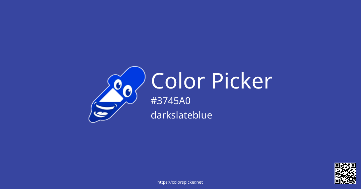 Color Picker: darkslateblue | #3745A0