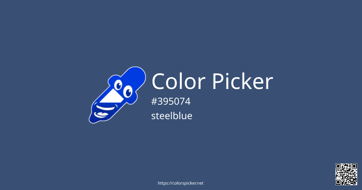 Color Picker: steelblue | #395074