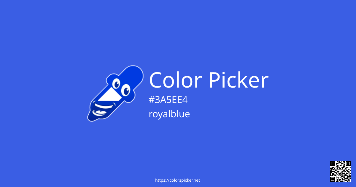 Color Picker: royalblue | #3A5EE4