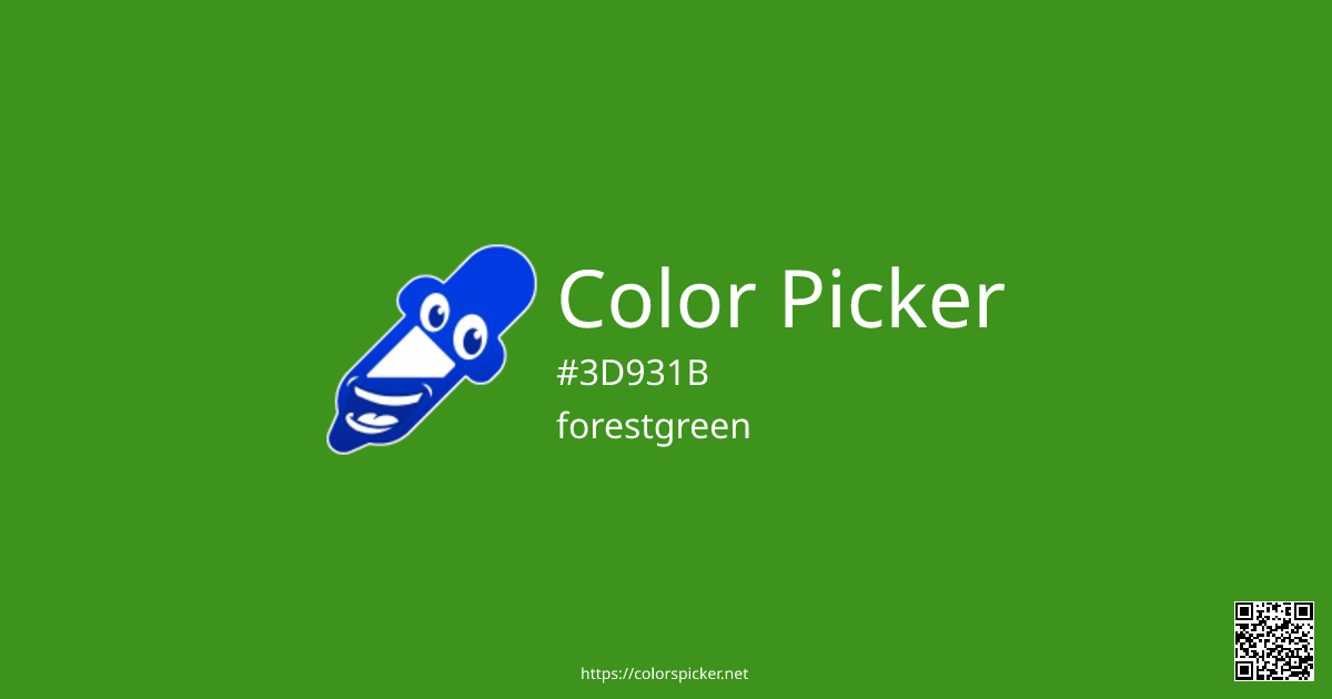 Color Picker: forestgreen | #3D931B