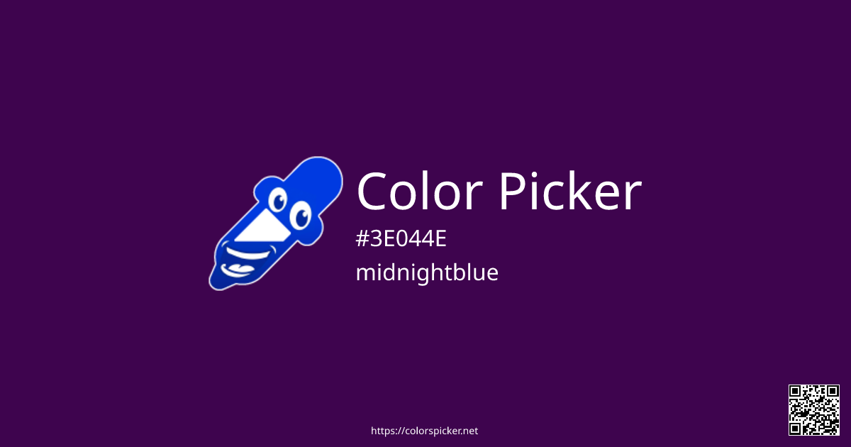 Color Picker: midnightblue | #3E044E