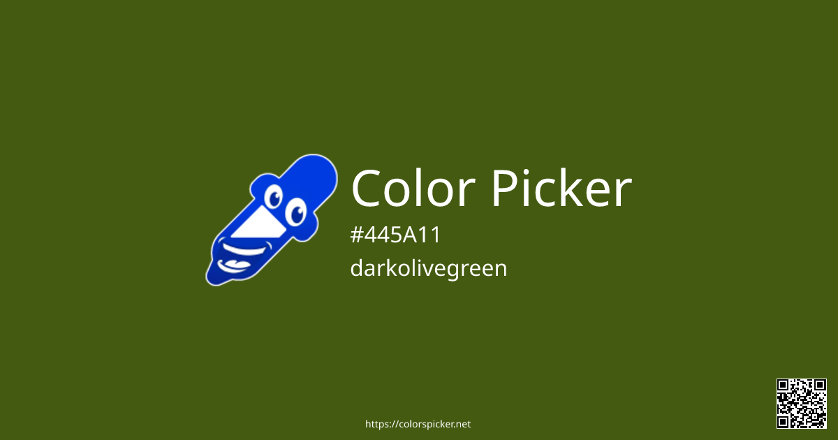 Color Picker: darkolivegreen | #445A11