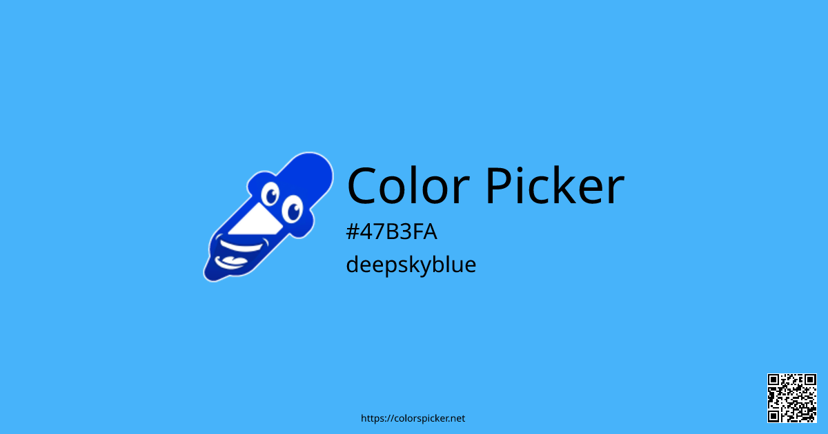 Color Picker: deepskyblue | #47B3FA