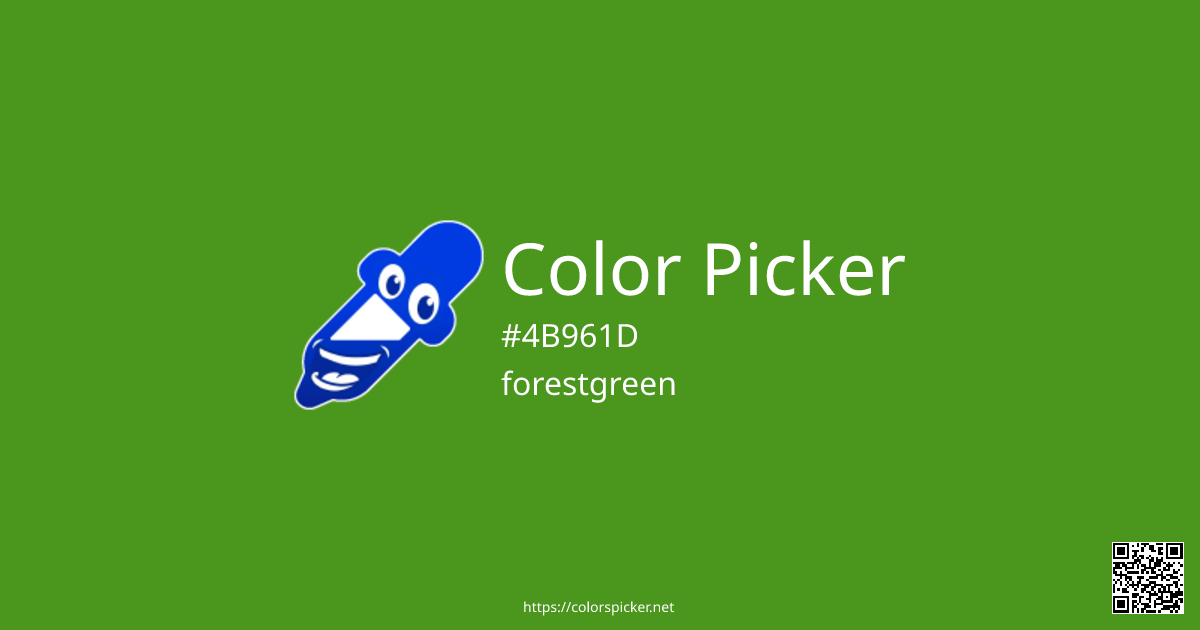 Color Picker: forestgreen | #4B961D