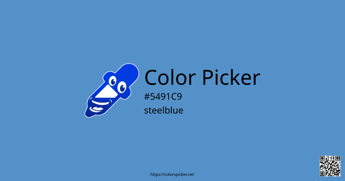 Color Picker: steelblue | #5491C9