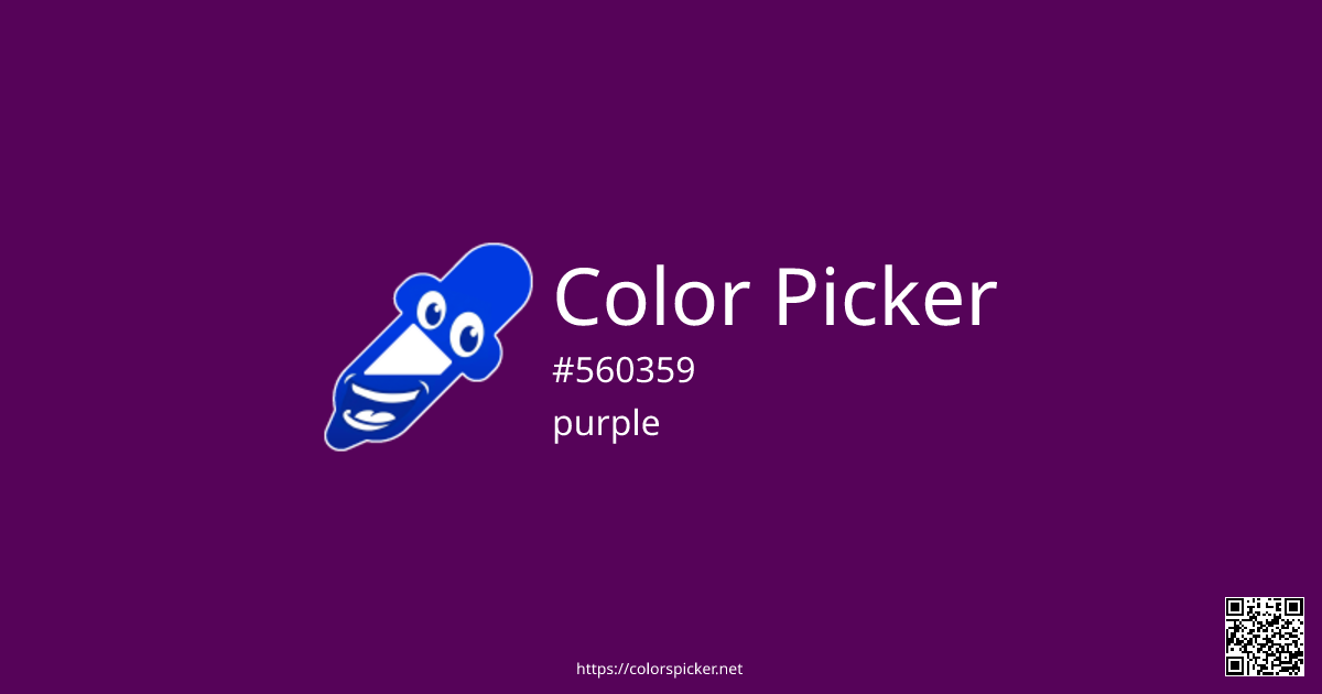 Color Picker: purple | #560359