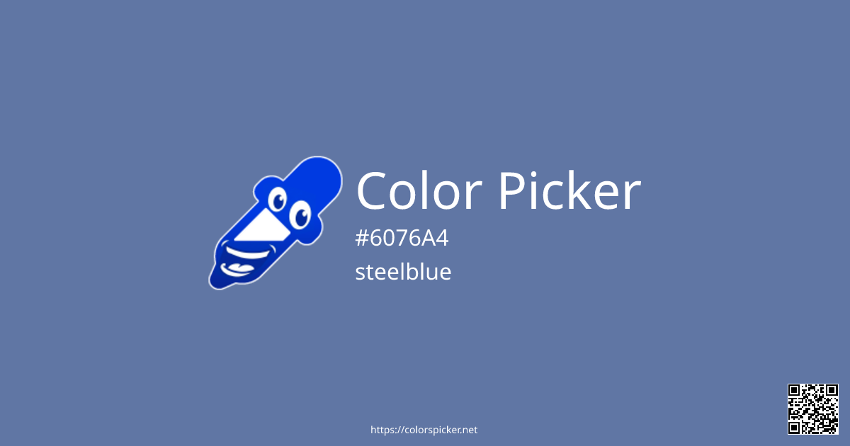 Color Picker: steelblue | #6076A4