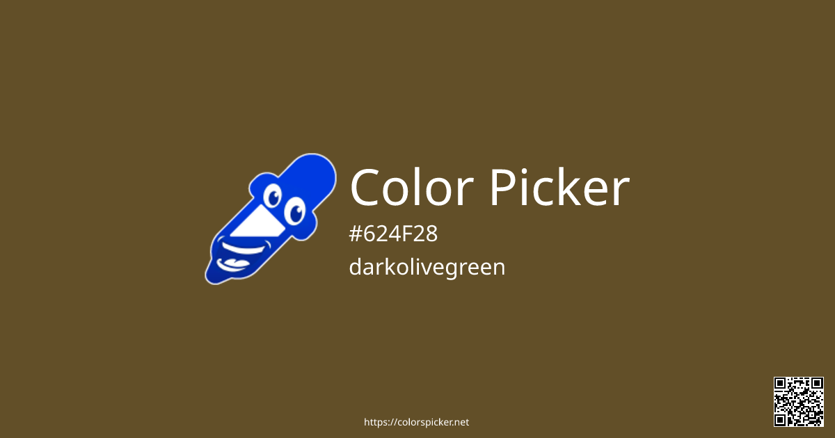 Color Picker: darkolivegreen | #624F28