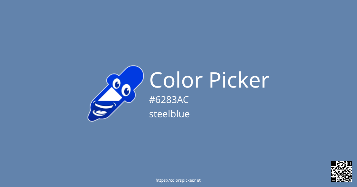 Color Picker: steelblue | #6283AC