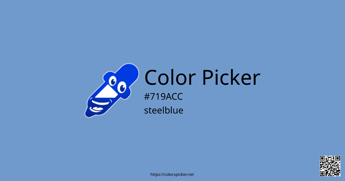 Acc Color Code Color Picker: steelblue | #719ACC