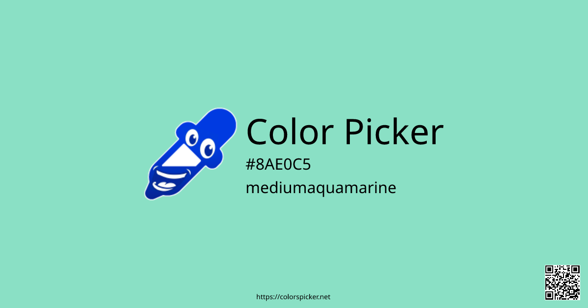 Color Picker: mediumaquamarine | #8AE0C5