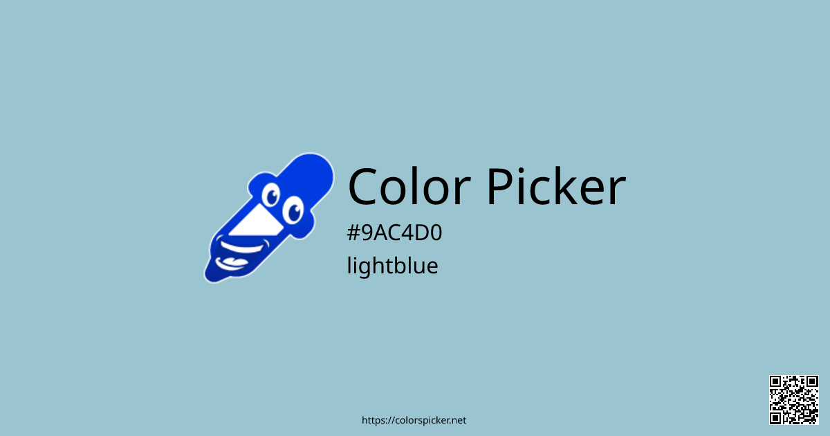 Color Picker: lightblue | #9AC4D0