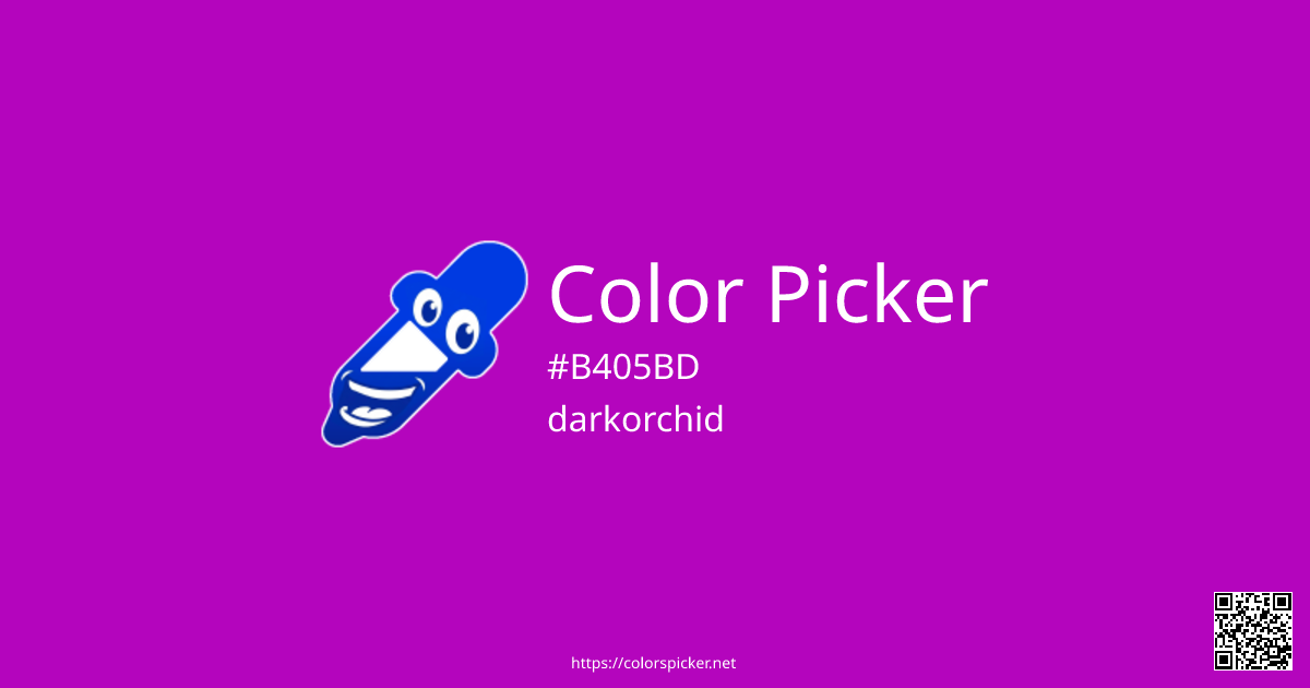 Color Picker: darkorchid | #B405BD