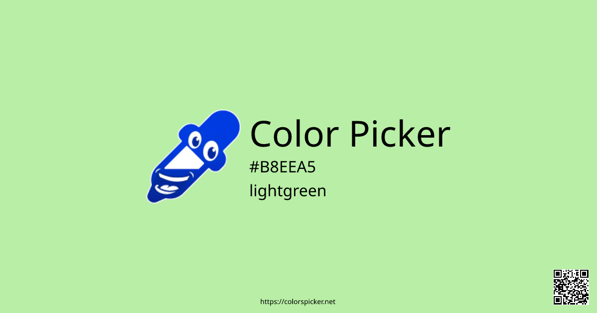 Color Picker: lightgreen | #B8EEA5