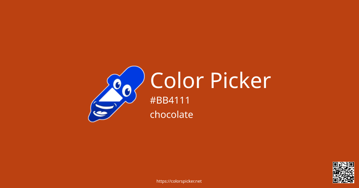Color Picker: chocolate | #BB4111