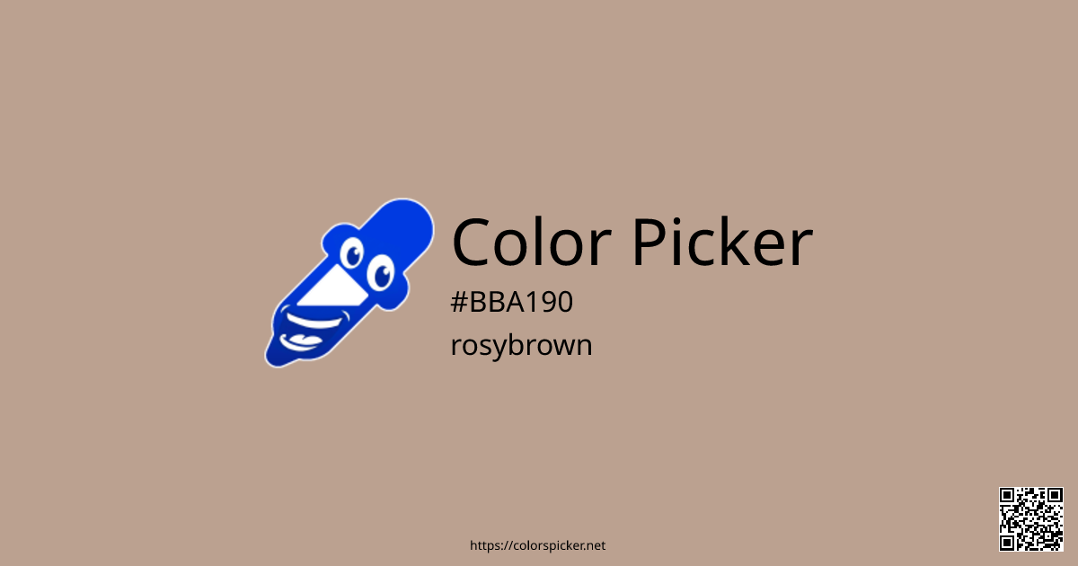 Color Picker: rosybrown | #BBA190