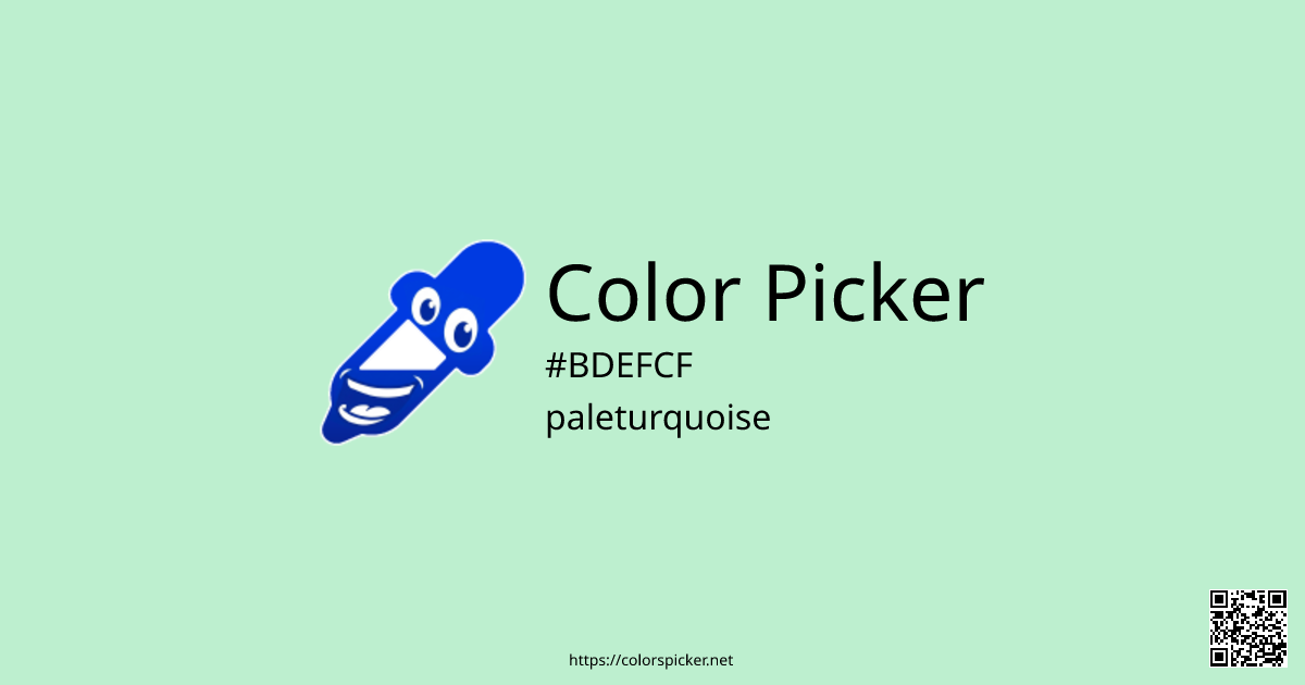 Color Picker: paleturquoise | #BDEFCF