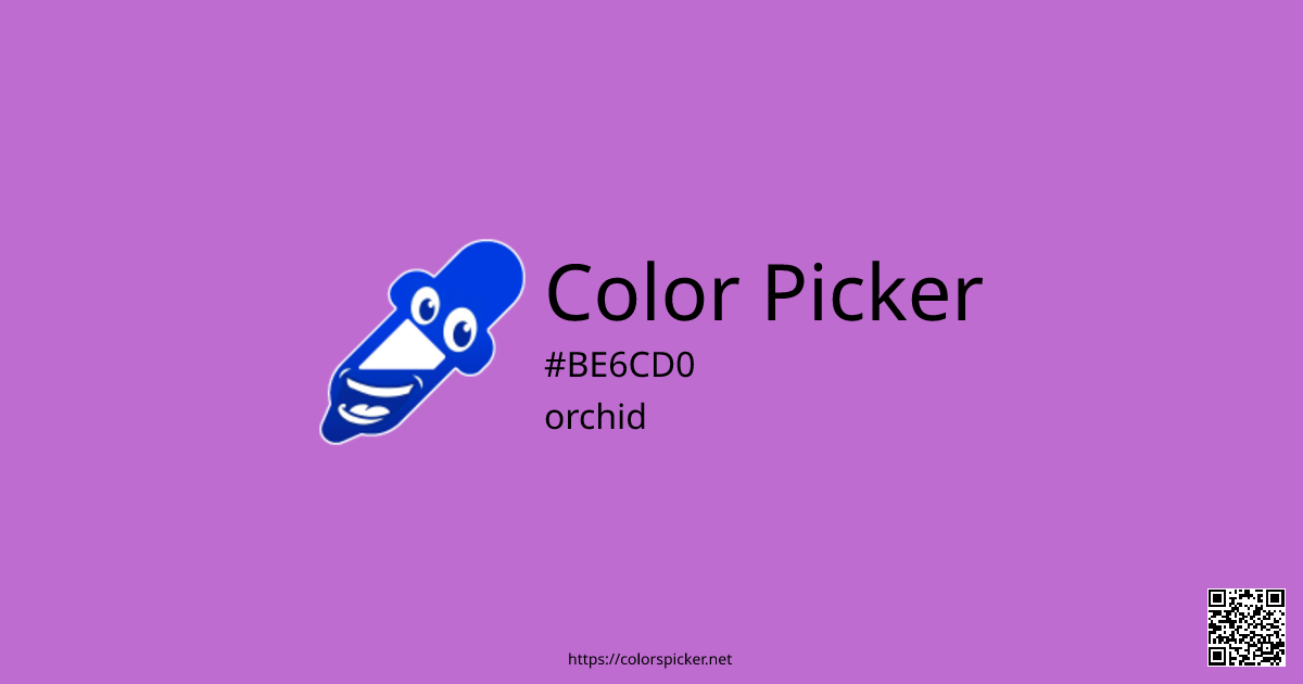 Color Picker: orchid | #BE6CD0