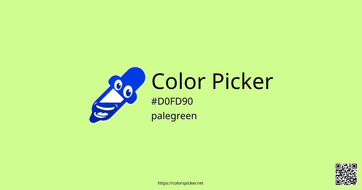 Color Picker: palegreen | #D0FD90