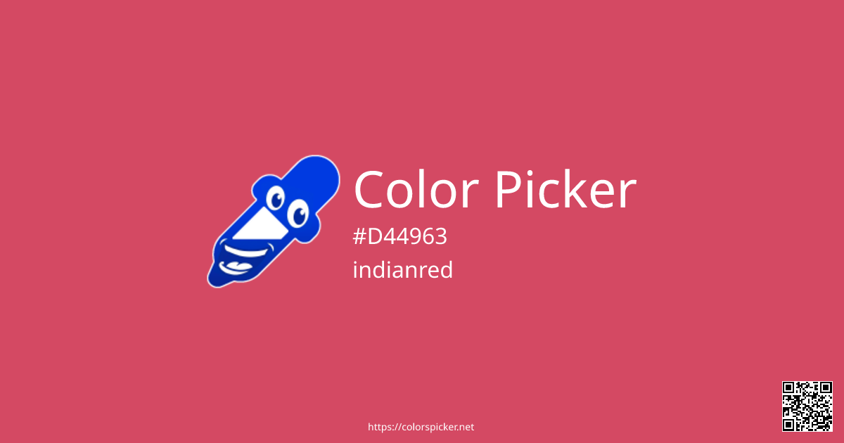 Color Pitcher Color Picker: indianred | #D44963