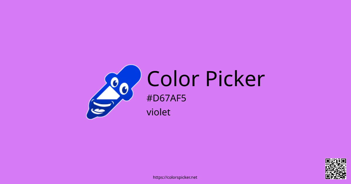 Typescript Color Picker Color Picker: violet | #D67AF5