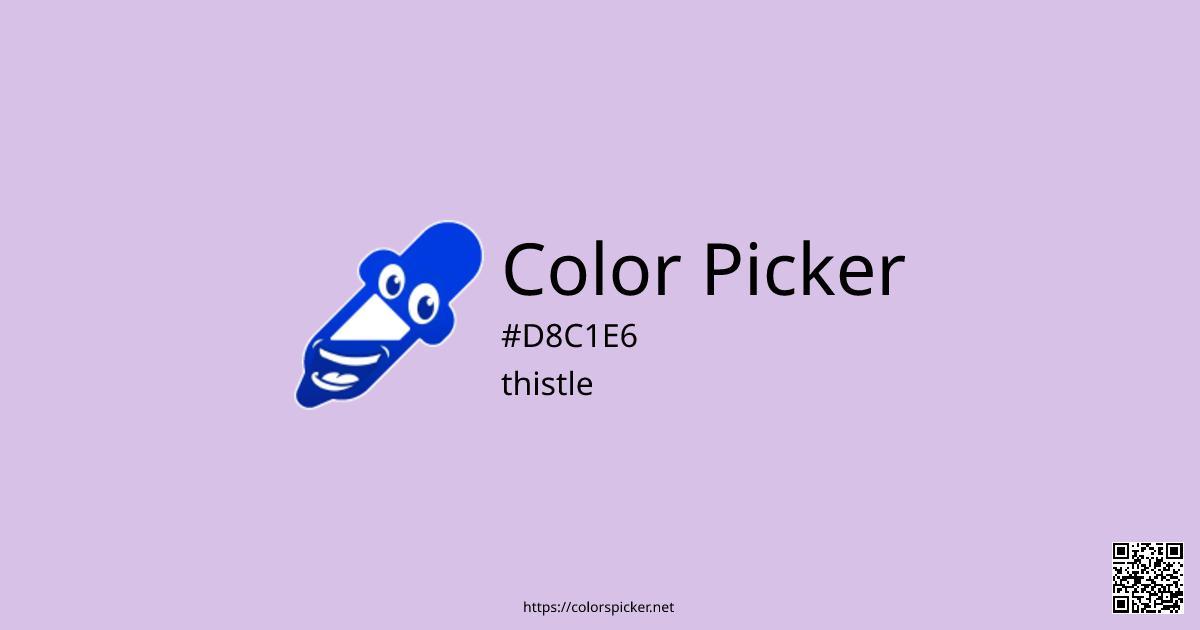 Color Picker: thistle | #D8C1E6