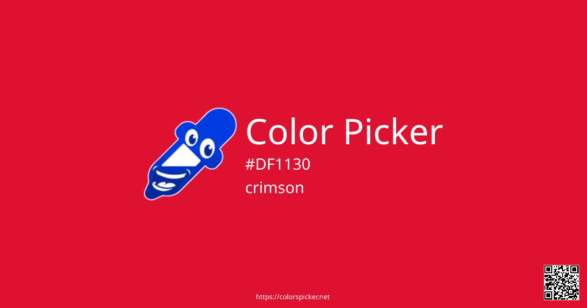 Color Picker: crimson | #DF1130